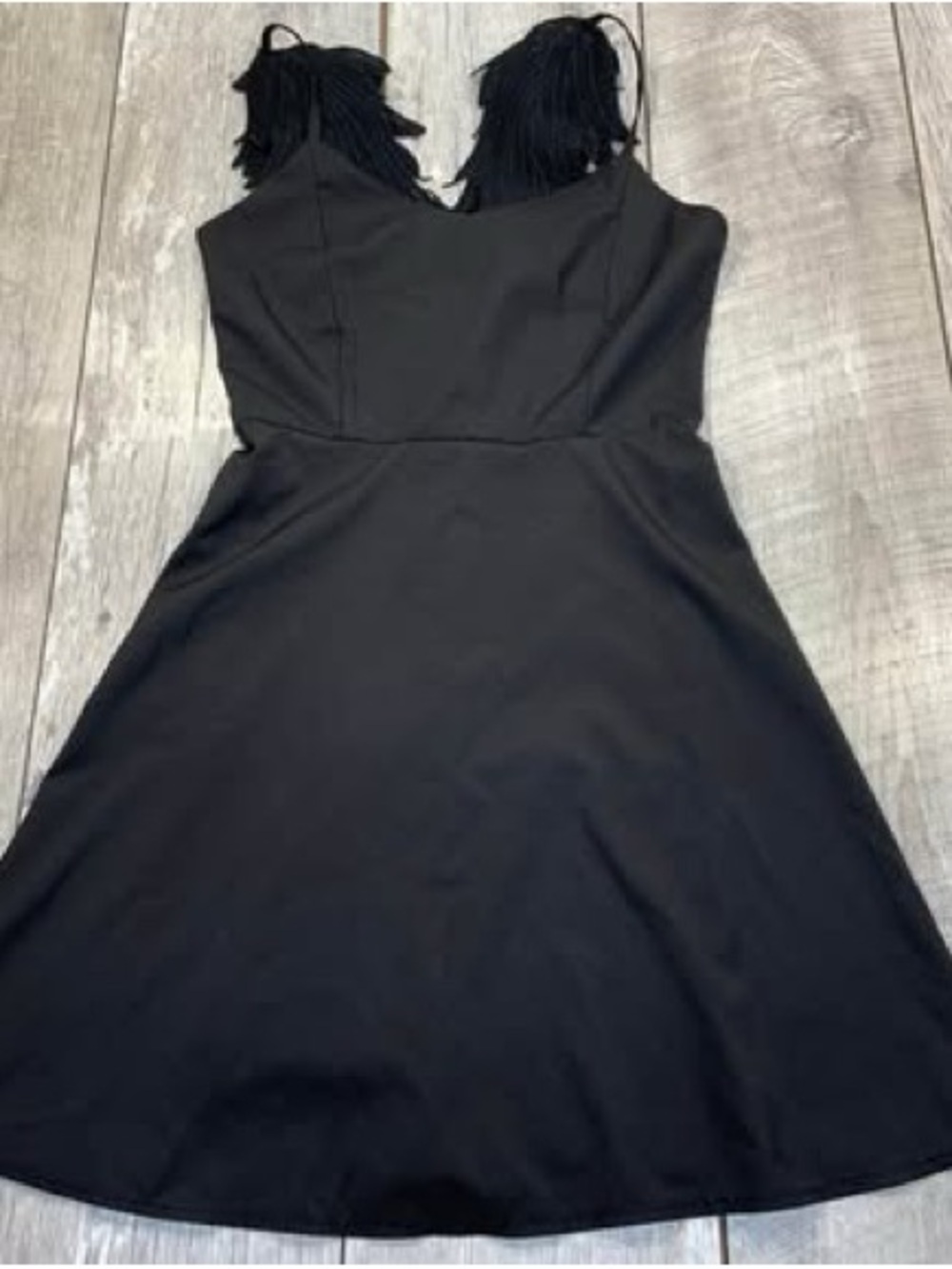 Dark Angel women’s thin strapped party with wings dress size medium black